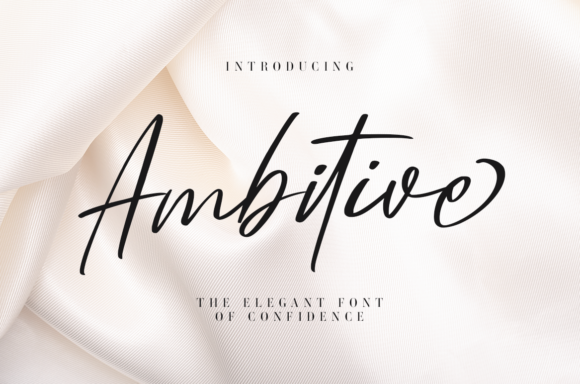 Ambitive: A Script Font That Elevates Editorial Design
