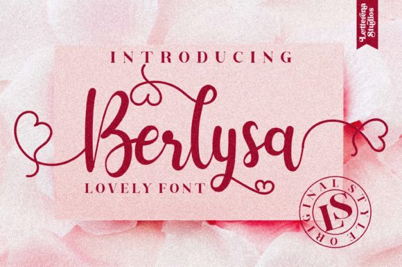 Berlysa: A Romantic Script Font for Creative Branding