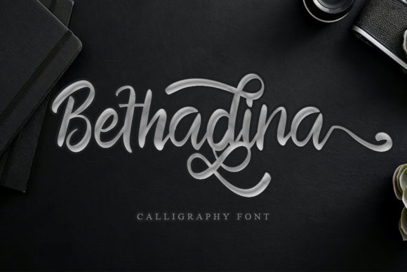 Bethadina: A Modern Script Font for Campaign Creativity