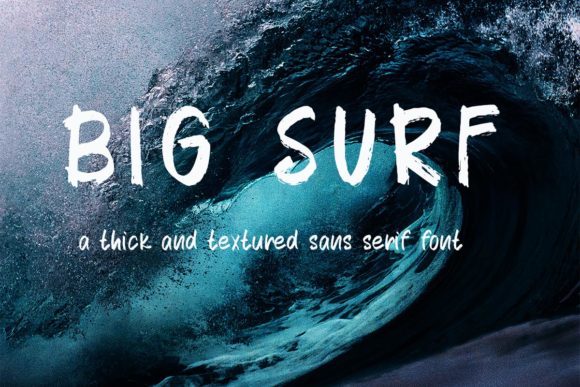 Big Surf Font for Web Design