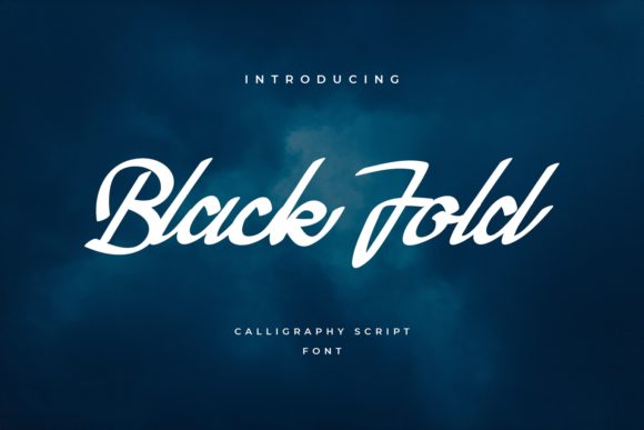 Black Fold: A Bold Script Font for Editorial Design