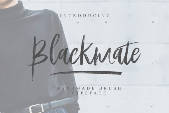 Blackmate: A Handwritten Script Font for Modern Editorial Design