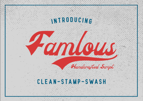Famlous Font for Editorial Design and Content Creation