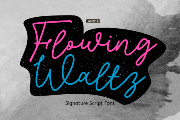 Flowing Waltz: A Stylish Script Font for Handmade Creations