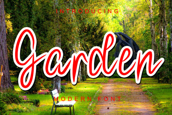 Garden Font for Digital Marketing and Branding