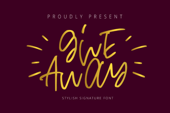 Give Away Font for Campaign Creatives