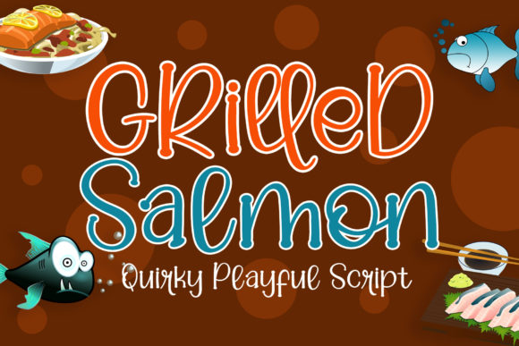 Grilled Salmon Font for Campaign Creatives