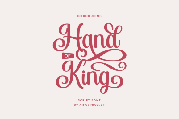 Hand of King: A Versatile Script Font for Modern Campaigns