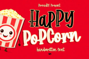 Happy Popcorn: A Quirky Handwritten Font for Web Design