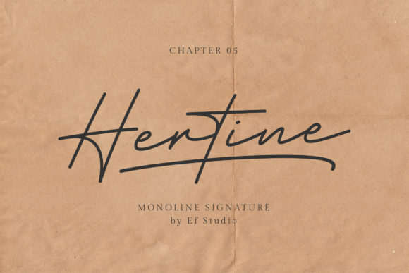 Hertine Font for Modern Web Design