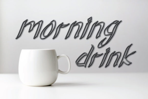 Morning Drink Font for Branding and Design