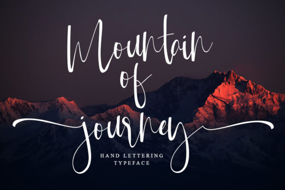 Mountain of Journey: A Modern Script Font for Editorial Design