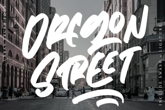 Oregon Street: A Bold Handwritten Font for Branding and Design