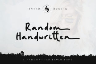 Random Handwritten Font for Rustic Craft Projects