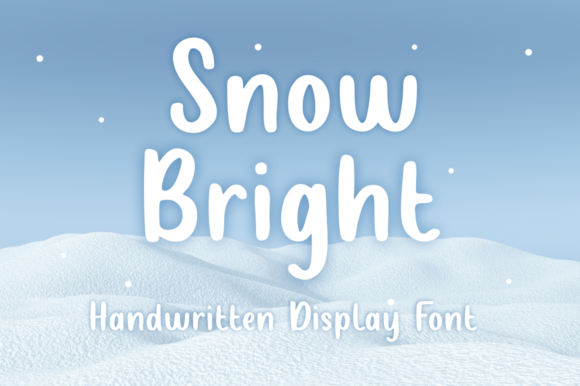 Snow Bright: A Handwritten Font for Modern Editorial Design
