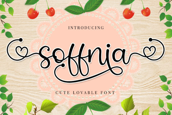 Soffnia Script Font for Romantic Editorial Design