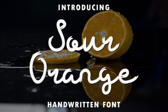 Sour Orange Font for Handmade Creations