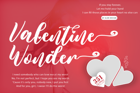 Valentine Wonder: A Handwritten Font for Editorial Elegance